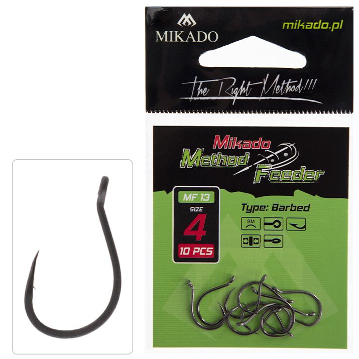 Mikado Haczyki Z Zadziorem Method Feeder HMF13 Nr4