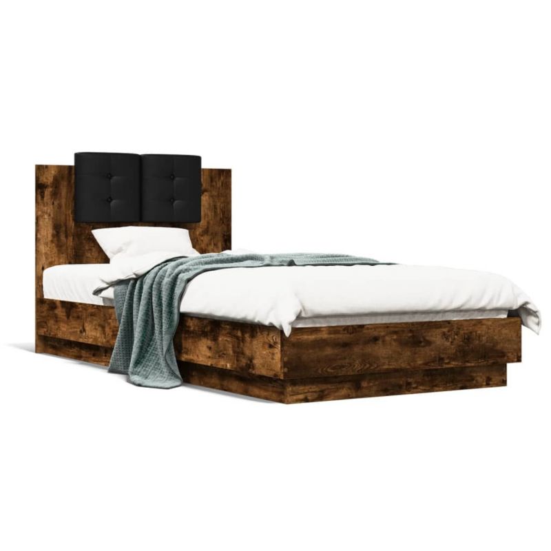 Łóżko drewniane WaszeMeble 75x190 cm brązowe WM-3209979 1 szt.