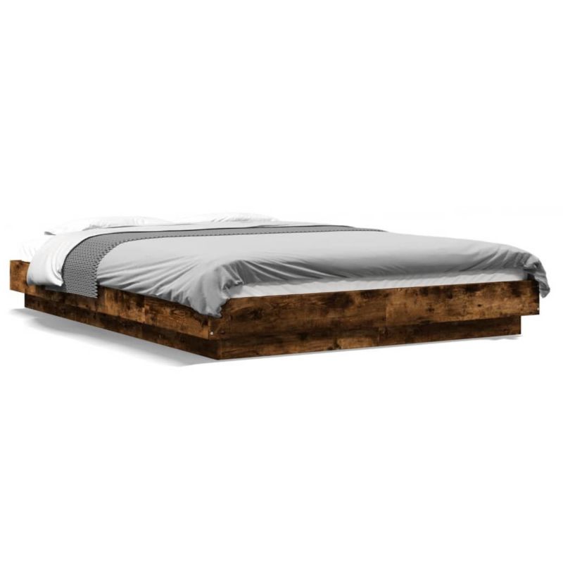 Łóżko drewniane WaszeMeble 135x190 cm brązowe WM-3281228 1 szt.