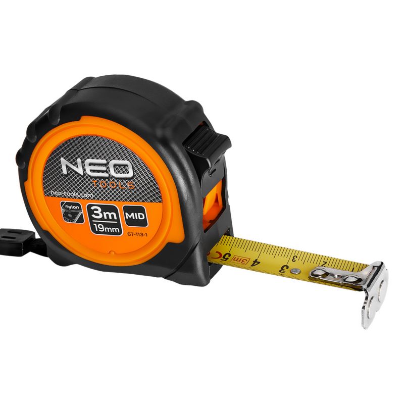Miara zwijana NEO TOOLS stalowa 3 m x 19 mm, magnes 1 szt