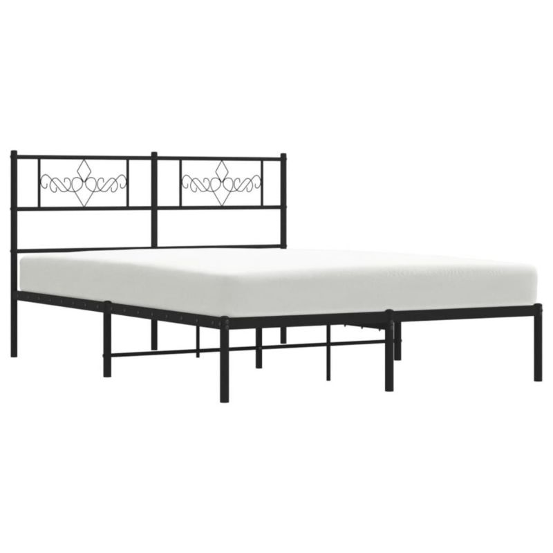 Łóżko metalowe WaszeMeble 150x200 cm czarna WM-355269 1 szt.