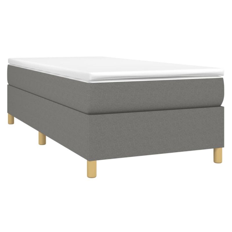 Łóżko tapicerowane WaszeMeble 90x190 cm ciemnoszare WM-3120922 1 szt.
