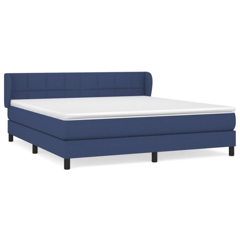 Łóżko z materacem WaszeMeble 180x200 cm niebieski WM-3126267 1 szt.