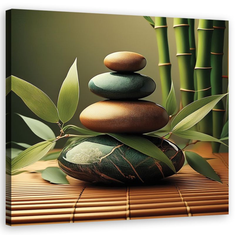 Obraz dekoracja do salonu sypialni Feeby Kamienie Zen Spa 50x50 cm 1szt