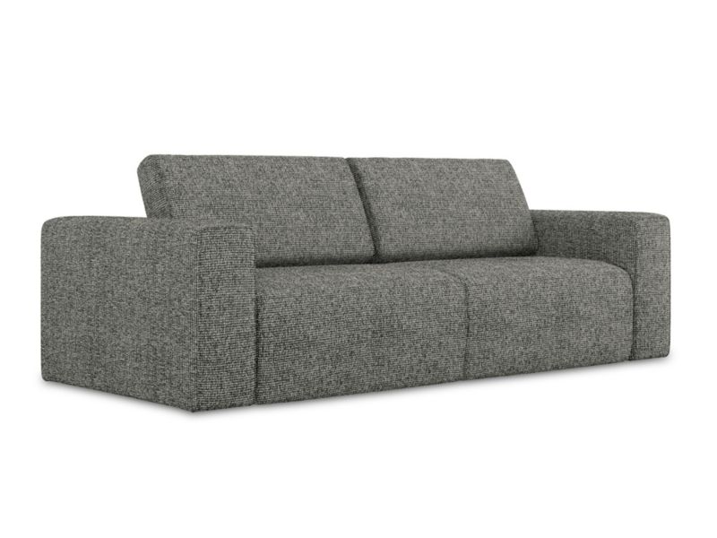 3-osobowa kanapa modułowa Makamii Kalea z tkaniny strukturalnej 224x103 cm stalowy 1 szt.