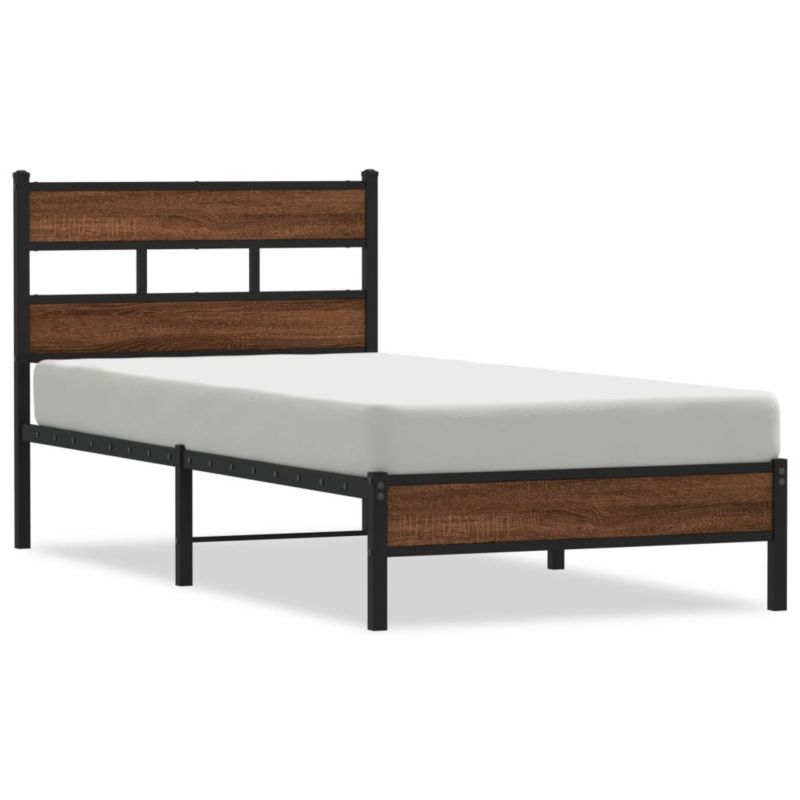 Łóżko metalowe WaszeMeble 90x190 cm brązowy WM-4017300 1 szt.