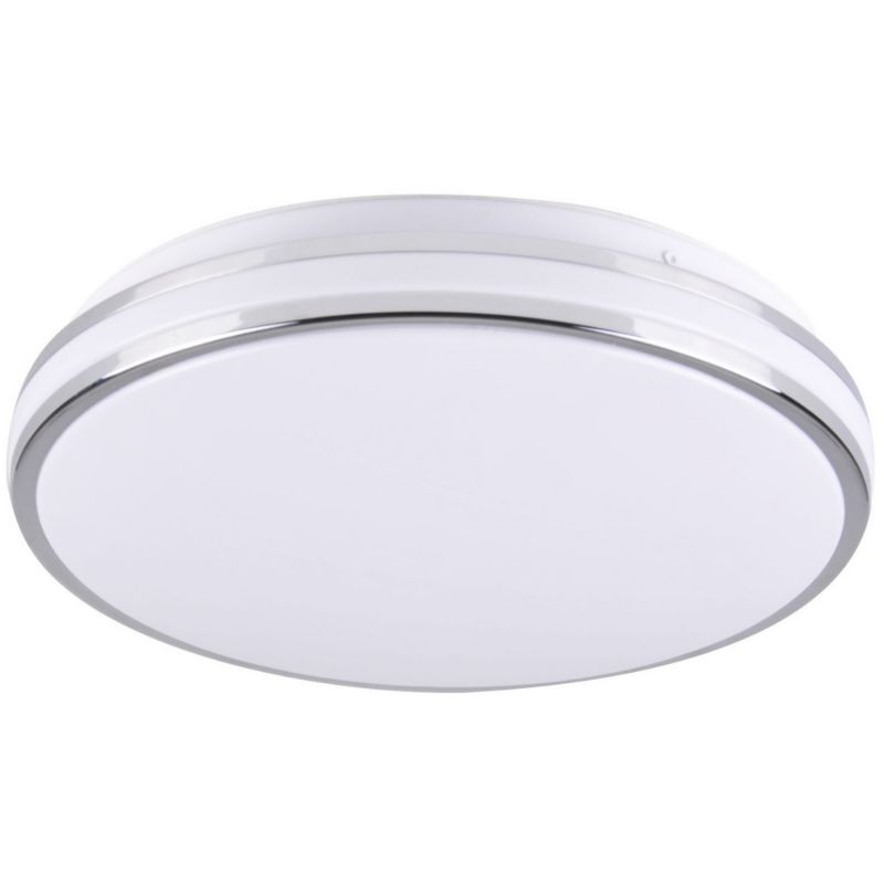 Plafon Polux Orbit chromowany biały LED 24W 4000K 2600lm IP20 wym: 7 x 38 x 38 cm tworzywo sztuczne - 1 szt.