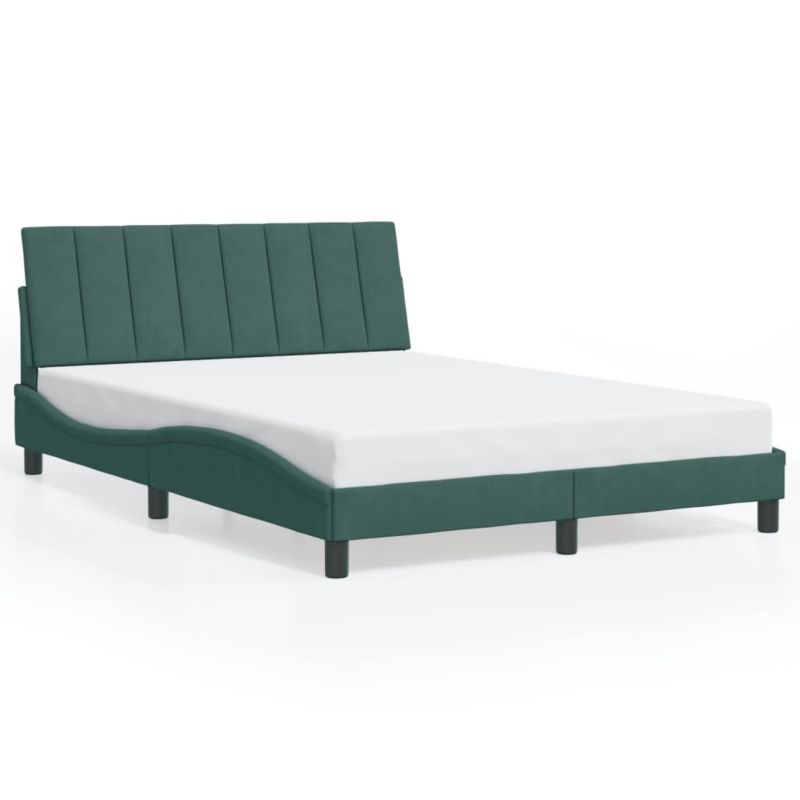 Łóżko tapicerowane WaszeMeble 140x200 cm ciemnozielone WM-3207852 1 szt.
