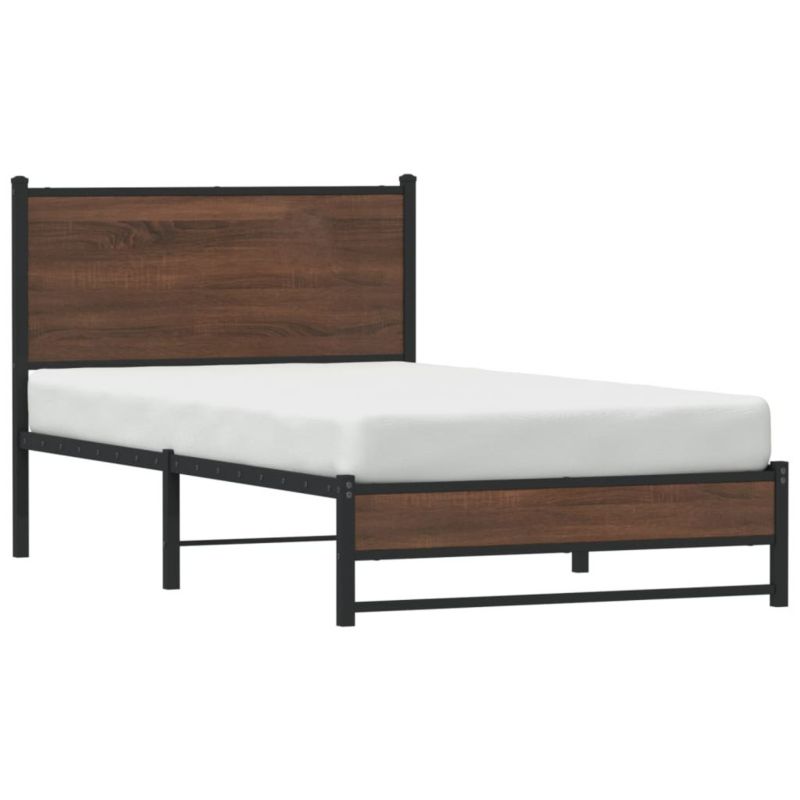 Łóżko metalowe WaszeMeble 100x200 cm brązowy WM-4007935 1 szt.