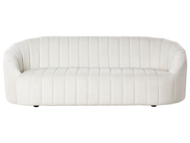 Sofa Malung Welur Złamana biel dla 3 osób 1 szt.