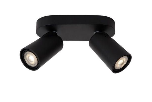 Spot oprawa sufitowa Lucide Xyrus czarny 2 x GU10 x 5W IP20 wym: 20 x 9 cm - 1 szt.