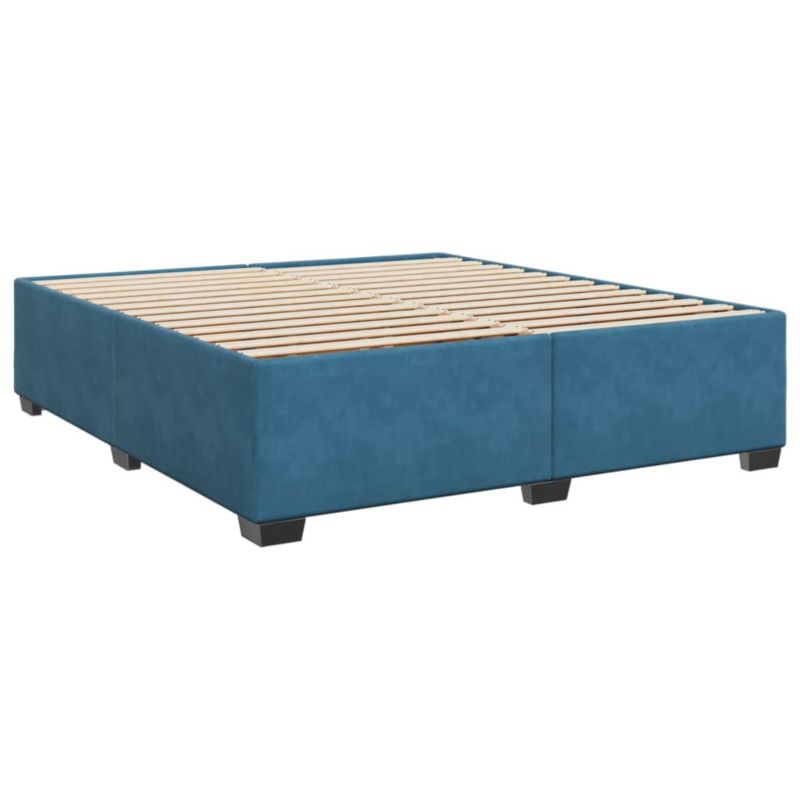 Łóżko tapicerowane WaszeMeble 200x200 cm niebieska WM-3284659 1 szt.