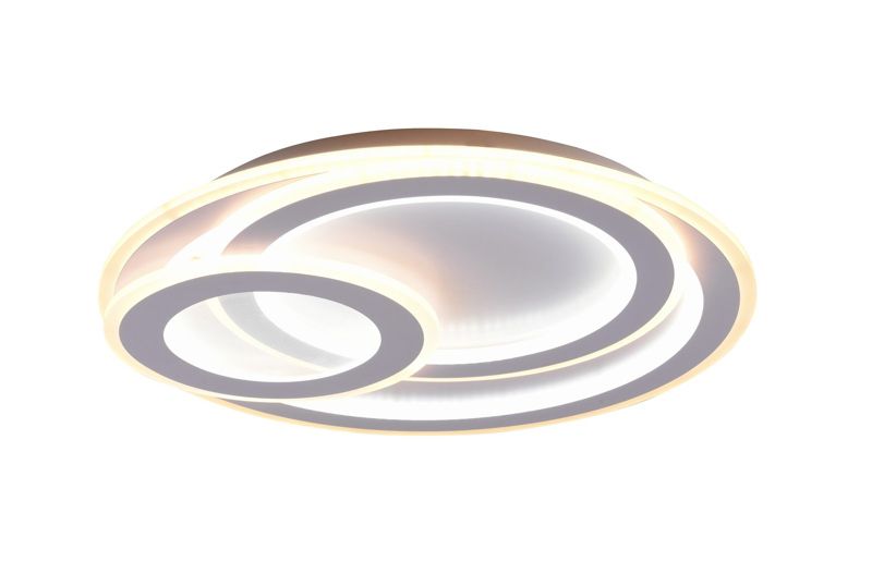 Plafon sufitowy nowoczesny Trio Mita biały LED 74W 2700K-6000K 9000 lm IP20 wym: 7 x 51 x 51 cm metal - 1 szt.