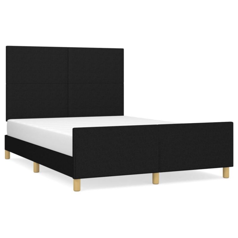 Łóżko tapicerowane WaszeMeble 140x190 cm czarna WM-3124889 1 szt.