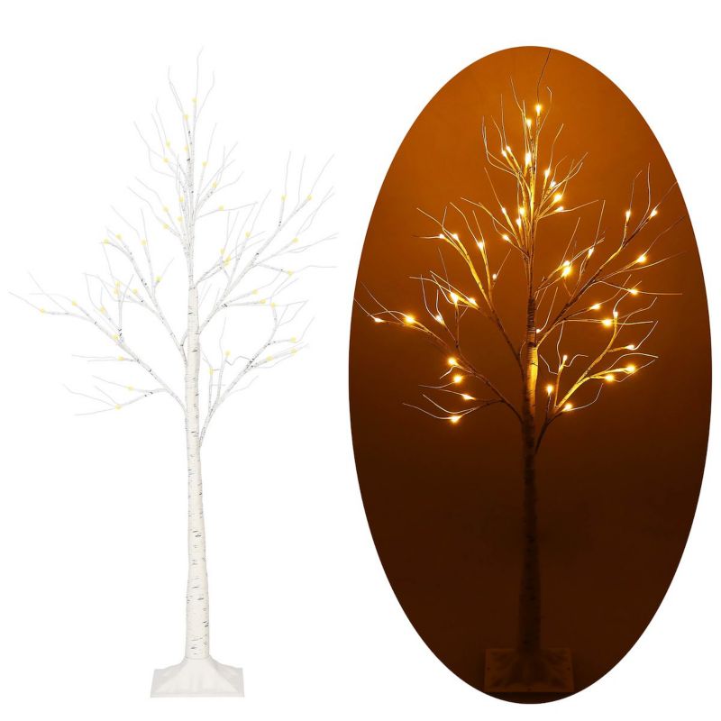 Świecące drzewko Springos 180 cm brzoza 96 Led 1 szt.