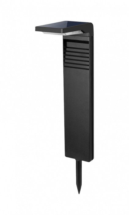 Lampa gruntowa wbijana Ecolight Słupki Solarne czarna LED 4000K 200lm IP64 wym: 41,6 x 16,2 x 16,2 cm tworzywo sztuczne - 1 szt.