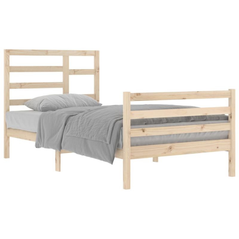 Łóżko drewniane WaszeMeble 100x200 cm brązowe WM-3105850 1 szt.