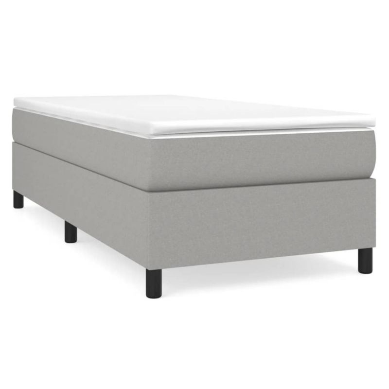 Łóżko tapicerowane WaszeMeble 100x200 cm jasnoszara WM-3120838 1 szt.