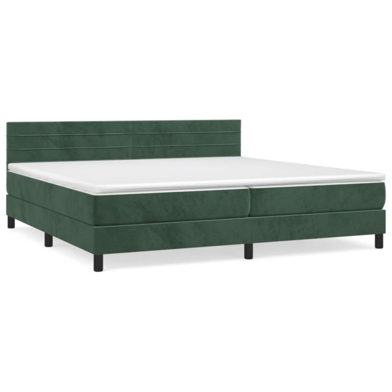 Łóżko kontynentalne WaszeMeble 200x200 cm zielone WM-3141386 1 szt.