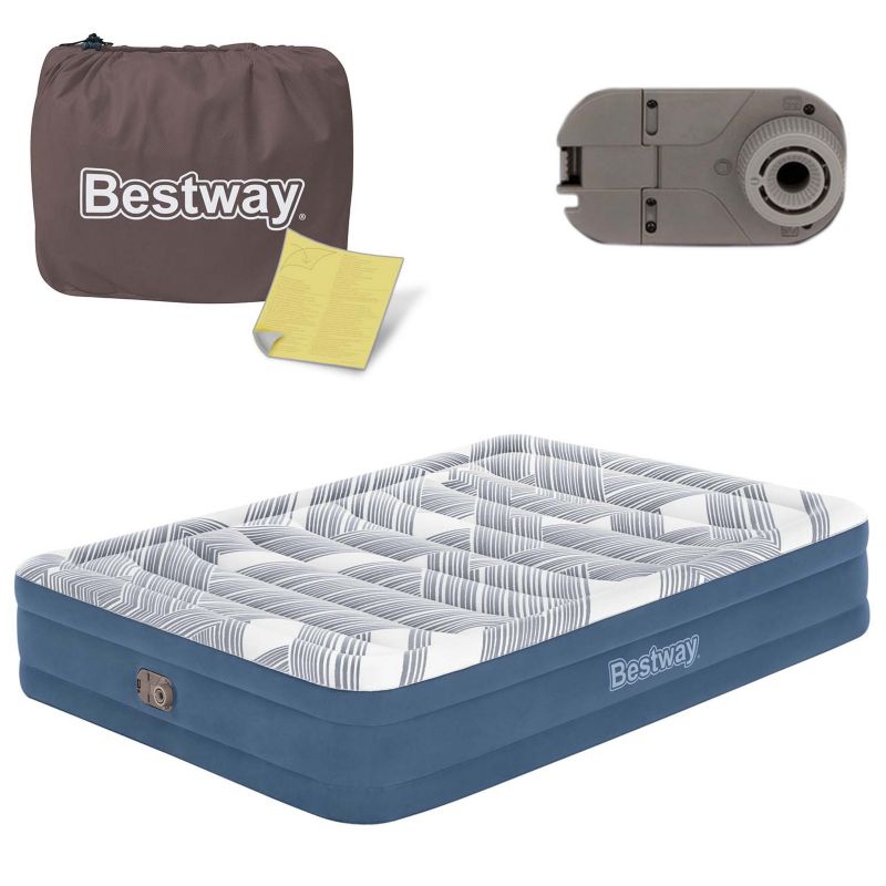 Materac dmuchany Bestway 6712Y dwuosobowy z wbudowaną pompką 203x152x36 cm 1szt.