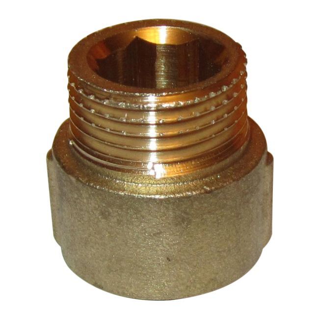 Przedłużka mosiądz gwint wewnętrzny / zewnętrzny 3/8" 10 mm