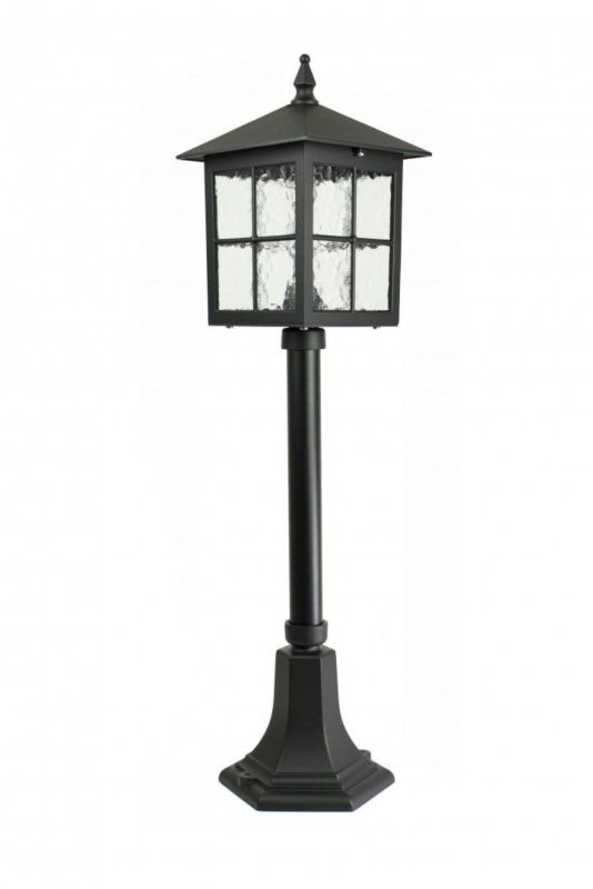 Lampa ogrodowa stojąca SU-MA Wenecja czarna 1 x E27 x IP43 wym: 76 x 18,5 x 18,5 cm - 1 szt.