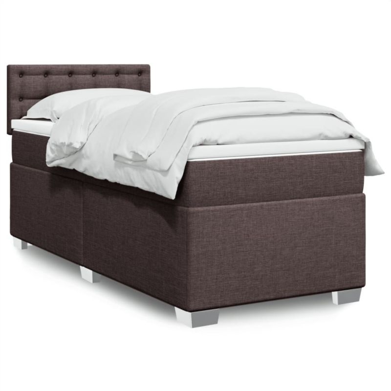 Łóżko kontynentalne WaszeMeble 100x200 cm brązowe WM-3285816 1 szt.