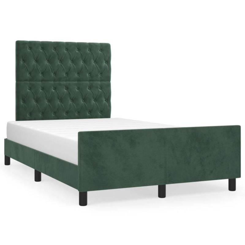 Łóżko tapicerowane WaszeMeble 120x190 cm ciemnozielona WM-3270599 1 szt.