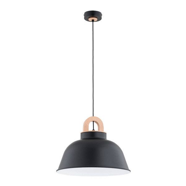 Lampa wisząca Alfa Vayper czarna-jasne drewno wym: 90 x 40 x 40 cm 1xE27 x 15W 1 szt.