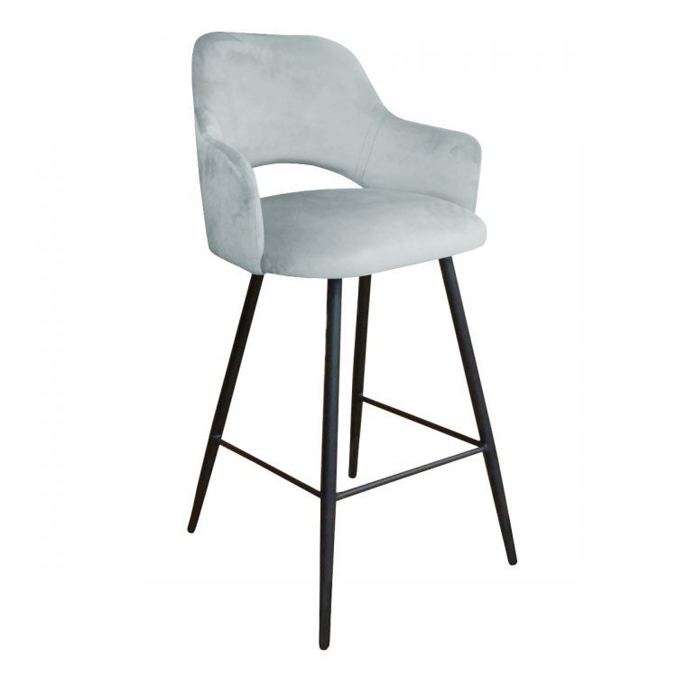 Hoker niski NAPO VELVET jasno szary ATOS 1 szt.
