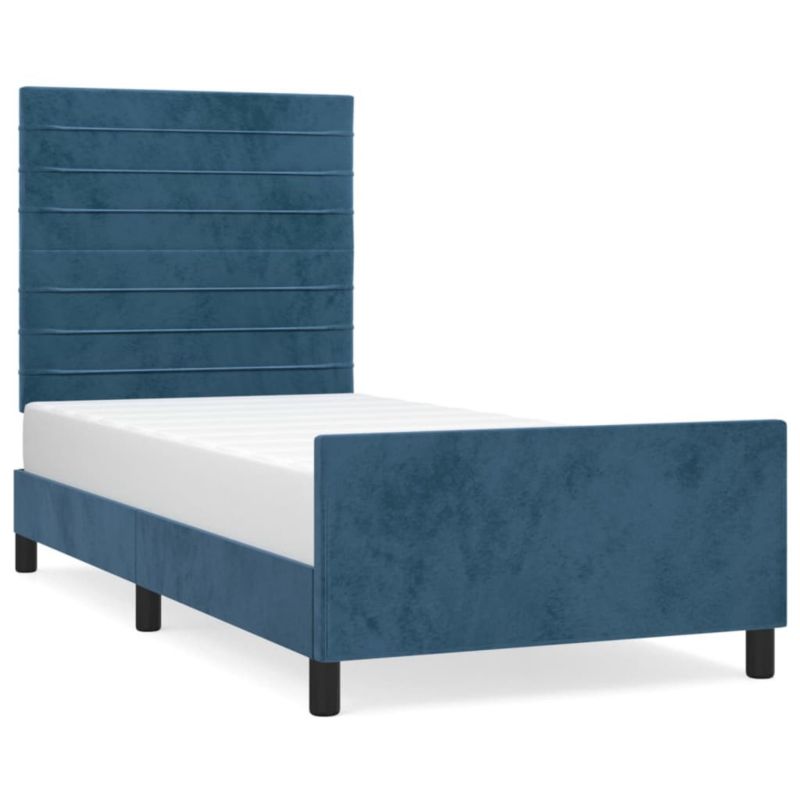 Łóżko tapicerowane WaszeMeble 80x200 cm ciemnoniebieska WM-3125786 1 szt.
