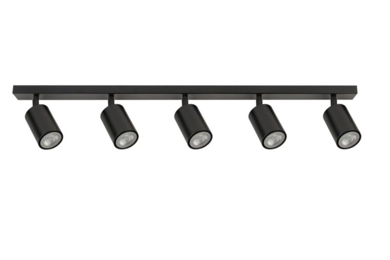 Lampa sufitowa wisząca Sigma Lighting Zoom 6576 czarna listwa 80 cm 5xGU10 x 1 szt.