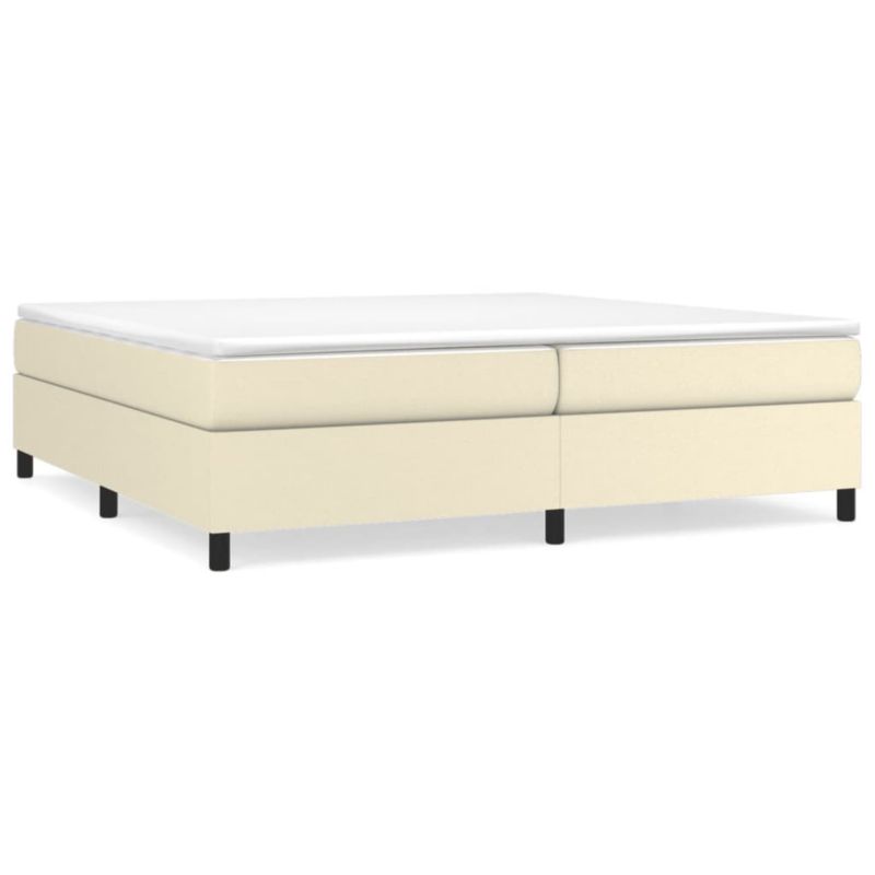 Łóżko z materacem WaszeMeble 200x200 cm kremowy WM-3144628 1 szt.