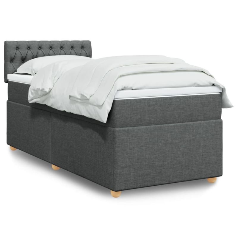 Łóżko kontynentalne WaszeMeble 80x200 cm ciemnoszara WM-3288815 1 szt.