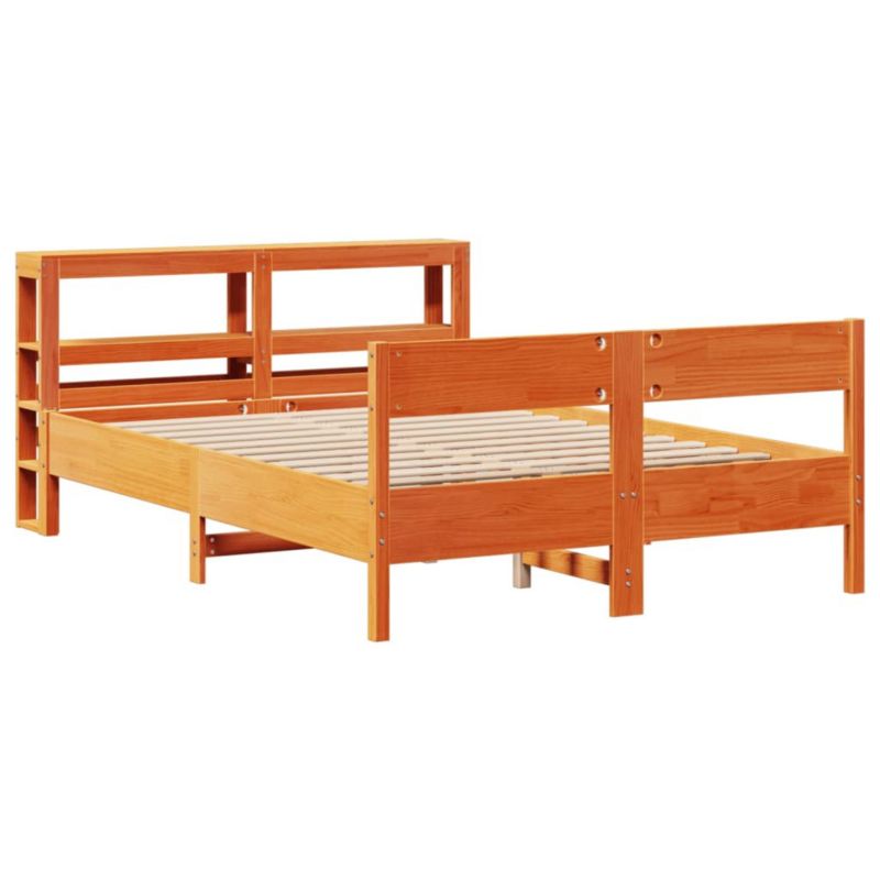 Łóżko drewniane WaszeMeble 150x200 cm brąz WM-3306185 1 szt.
