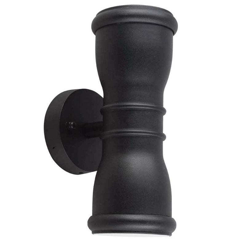 Kinkiet ścienny zewnętrzny Garden Zone Malvern czarny 2 x GU10 x 8W IP44 wym: 23 x 9,2 x 12,9 cm - 1 szt.