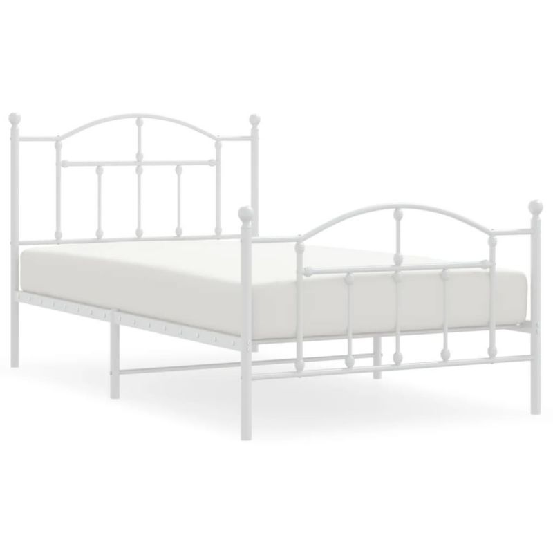 Łóżko metalowe WaszeMeble 100x190 cm biała WM-353500 1 szt.