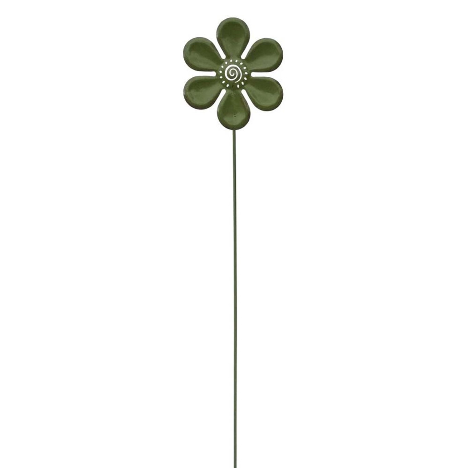 Dekoracja kwiatek zielony (ozdoba na piku) - wys. 115 cm