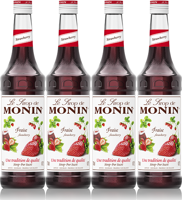 4x Syrop Monin, truskawkowy, 700ml
