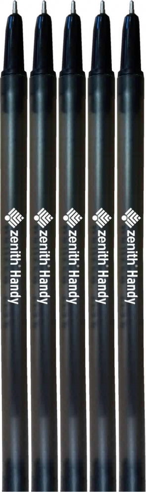5x Długopis Zenith Handy, 0.7mm, czarny