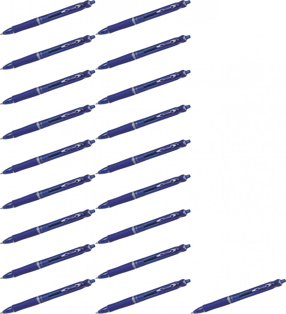 20x Długopis automatyczny Pilot, Acroball Begreen, 1mm, niebieski