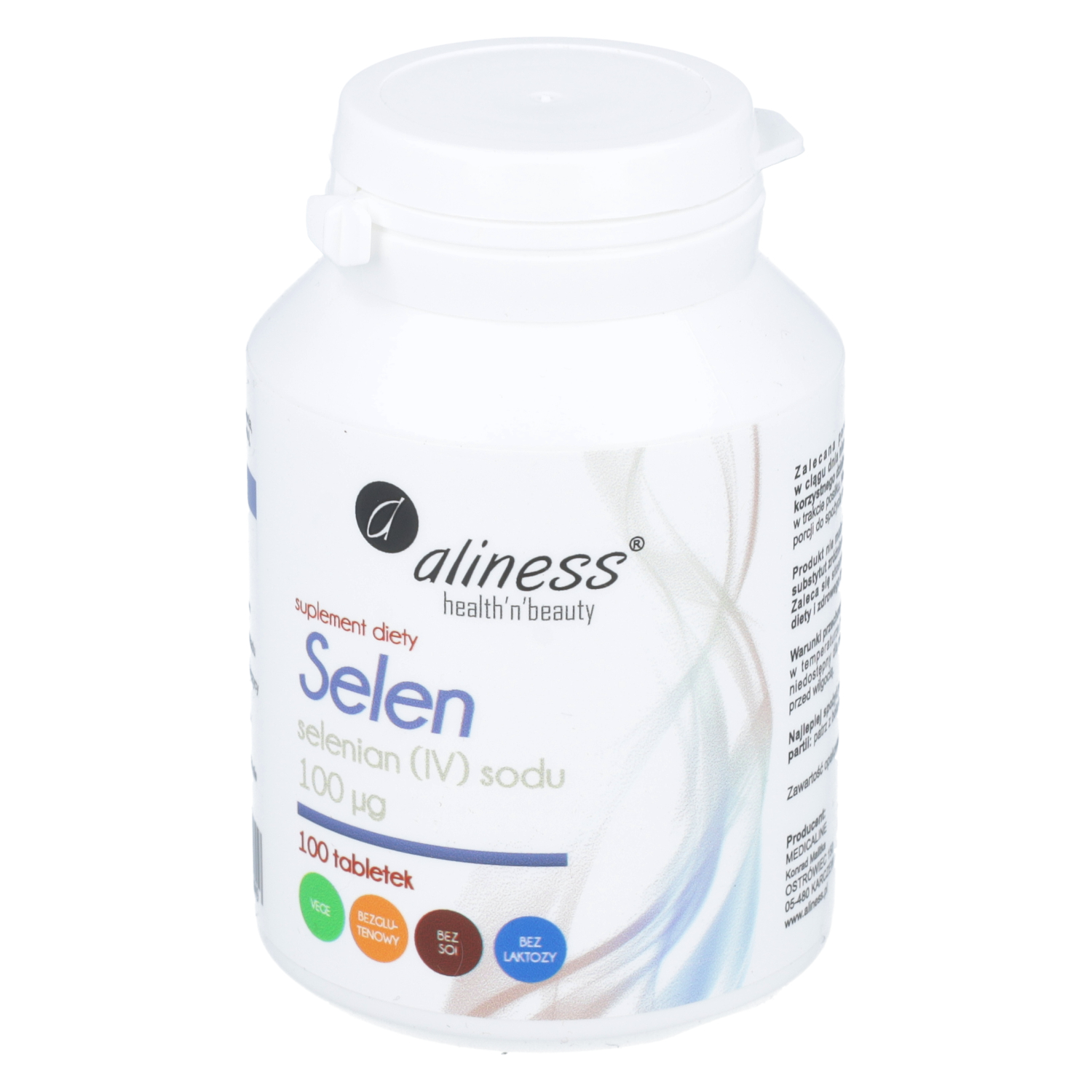Aliness selen selenian(iv) sodu 100 mcg, 100 tabletek