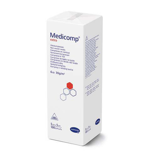 Medicomp extra - kompresy niejałowe (5 x 5 cm), 100 sztuk