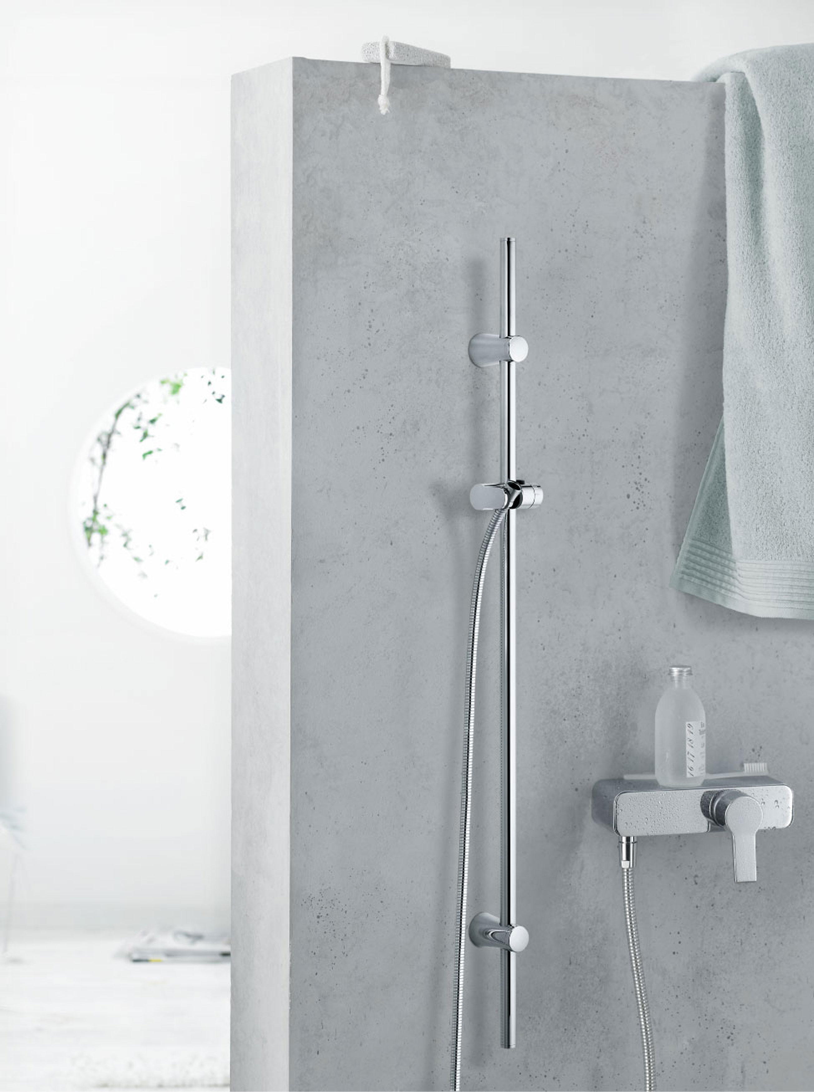 Kludi A-QA drążek prysznicowy 95 cm chrom 6564105-00 - Wysyłka w 24h