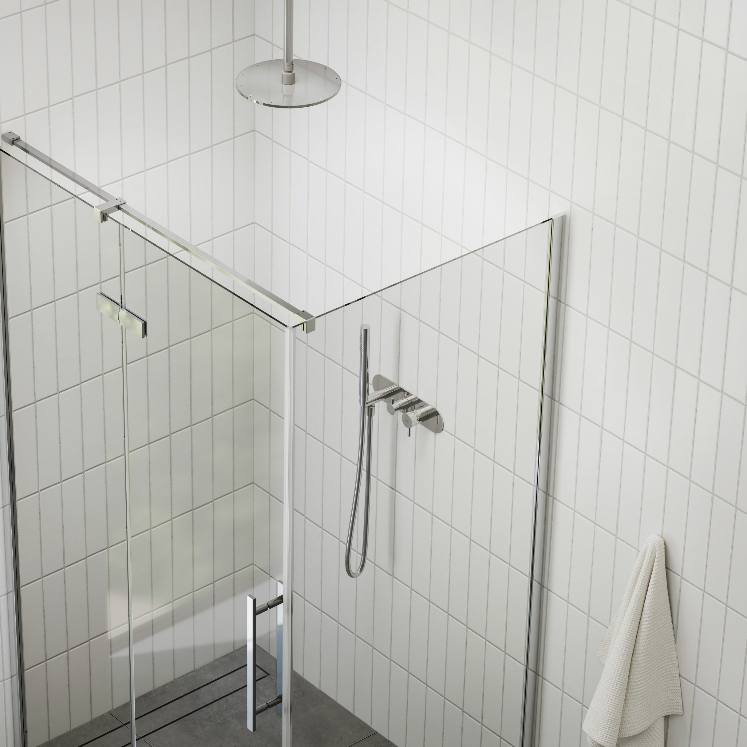 Ravak Cool! ścianka prysznicowa 80 cm chrom połysk/szkło przezroczyste X9VV40A00Z1