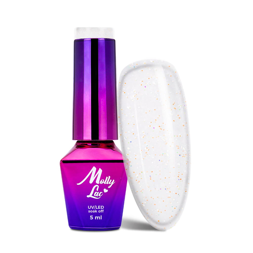 Lakier hybrydowy LED/UV Gel Polish MollyLac Wedding Dream & Champagne Nr 380 Dom Perignon 5 ml