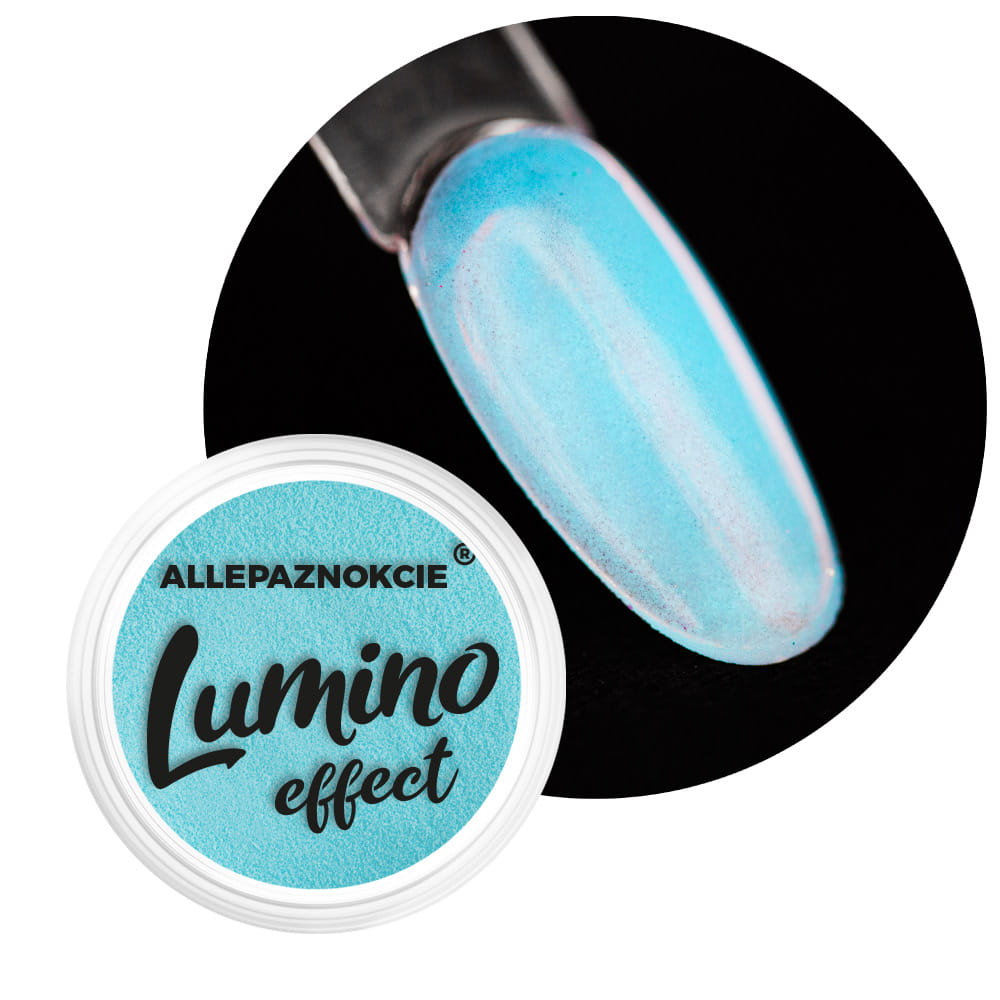 Pyłek do paznokci świecący w ciemności Lumino Effect Allepaznokcie Nr 10