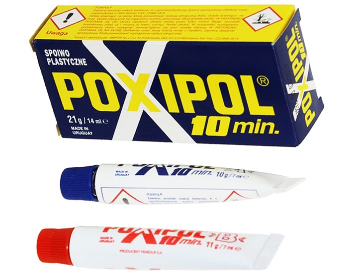 POXIPOL KLEJ PLASTYCZNY POXILINA SZARY 16G 14ML - Petrostar