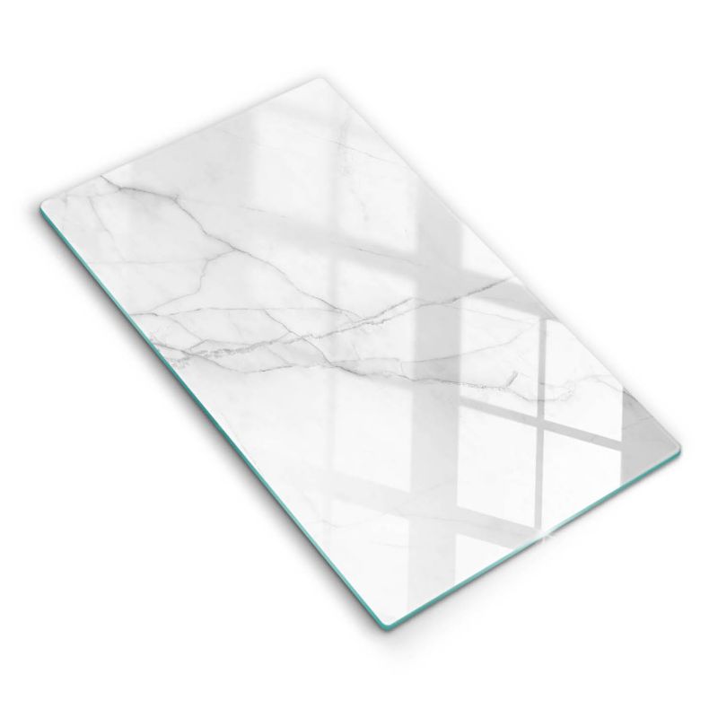 Szklana deska do krojenia Wallfluent 30x52 cm Delikatny biały marmur 1 szt.