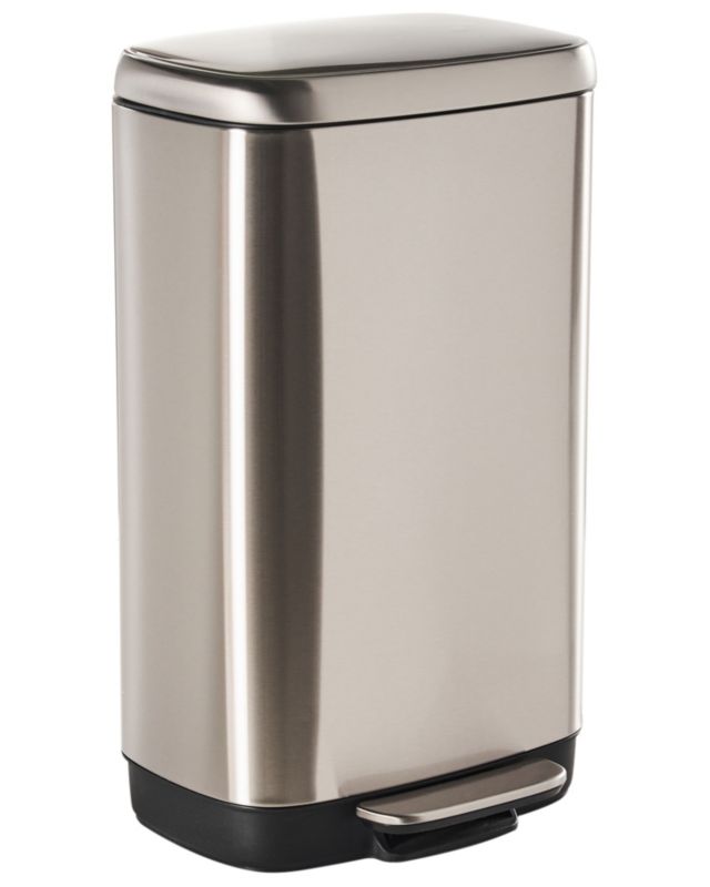Kosz na śmieci z pedałem 30 L Ecocollect Metal Srebrny 1 szt.